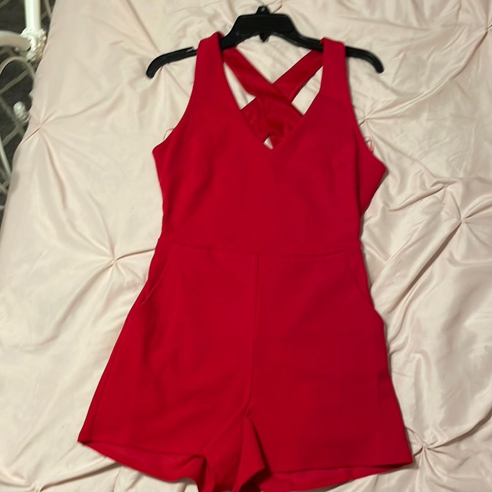 Cute red romper